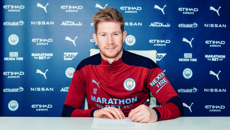 Kevin De Bruyne signs Man City extension through to 2025