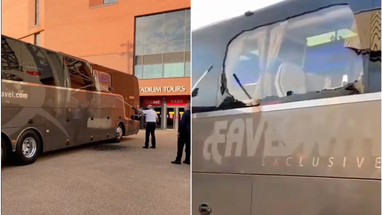 Real Madrid team bus damaged by Liverpool fans prior to Champions League clash
